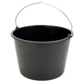 Bouwemmer Gripline-D 20 liter zwart
