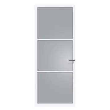 Arne & Bodil binnendeur ABE101 rook glas - extra wit afgelakt
