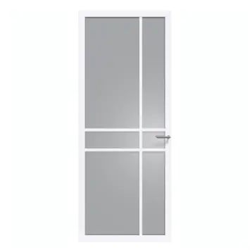 Arne & Bodil binnendeur ABE105 rook glas - extra wit afgelakt