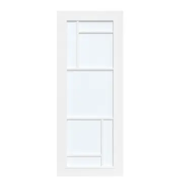 Arne & Bodil binnendeur ABD509 satijnglas - wit afgelakt - glaslat wit