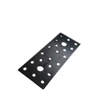 Waelbers koppelplaat 180 x 60 x 2,5 mm zwart