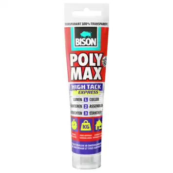 Bison Poly Max High Tack Express universele montage- en afdichtingskit transparant 115 g