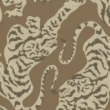 Vliesbehang Urban tiger zachtbruin (dessin 145534)