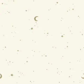 Vliesbehang Little Dutch Moon & Stars (dessin WD119044)