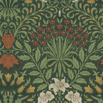 Vliesbehang William Morrris at Home Garden Mosgroen (dessin 140495)