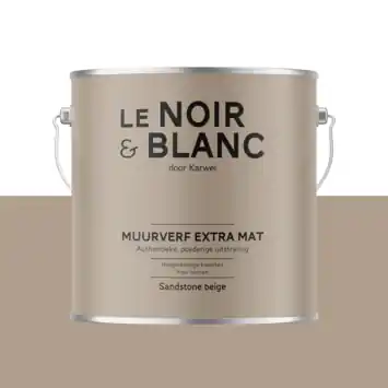 Le Noir & Blanc muurverf sandstone beige extra mat 2,5 liter
