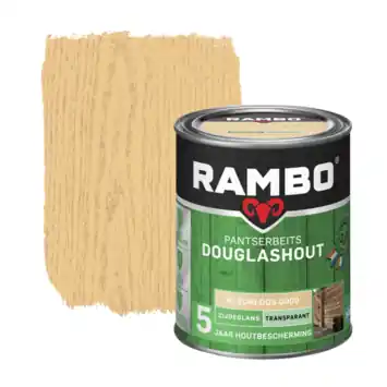 Rambo Pantserbeits Douglashout zijdeglans transparant kleurloos 750 ml