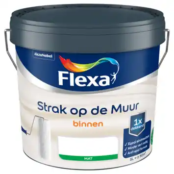 Flexa Strak op de muur mat 5 liter