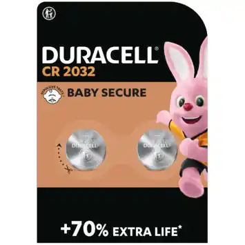 Duracell Batterij CR2032 Lithium-knoopcelbatterij 3V 2 stuks