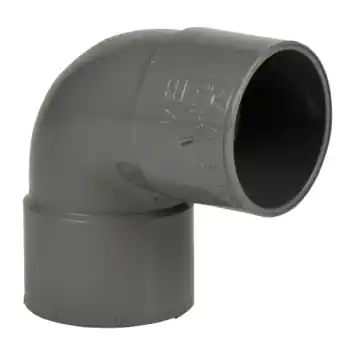 Martens PVC bocht 90° grijs 2x mof 40 mm