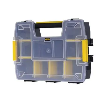 Stanley Sortmaster Light opbergdoos 10-vaks met handvat ca. 7x30x22 cm