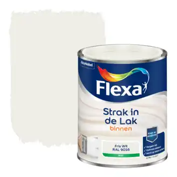 Flexa Strak in de Lak binnenlak mat RAL 9016 fris wit 750 ml