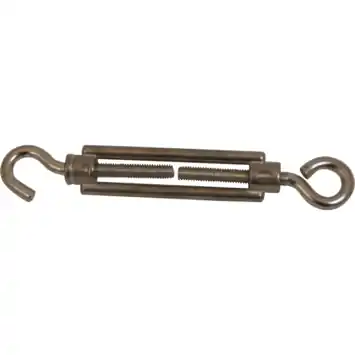 Ledent spanwartel haak/oog verzinkt 8 mm