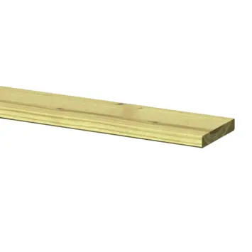 Tuinplank grenen hout geschaafd 1,6 x 9,6 x 240 cm