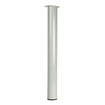 Duraline tafelpoot rond wit Ø7,6x72 cm