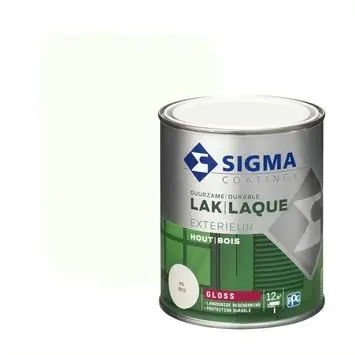 Sigma Exterieur buitenlak hoogglans RAL 9010 zuiverwit 750 ml