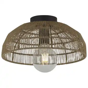 KARWEI plafondlamp Arlo bruin ø32x15,5cm