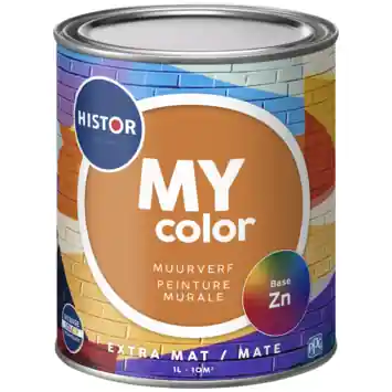 Histor MY Color muurverf extra mat basis zn 1 liter
