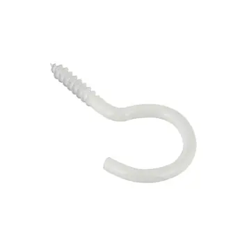 KARWEI Waslijnhaken wit 4,8mm - 80mm 4st.
