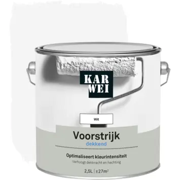 KARWEI voorstrijk dekkend wit 2,5 liter