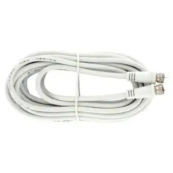 Q-Link coax kabel RG59 met F-connector 5 meter wit