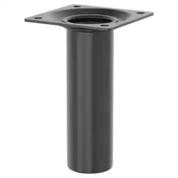 Duraline meubelpoot rond zwart Ø3x10 cm