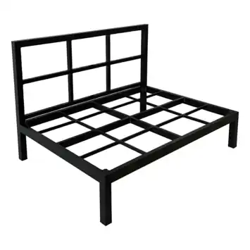 Wakefield palletonderstel Dune 120 cm zwart metaal
