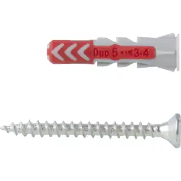 Fischer Universeelplug DuoPower 5x25mm met schroef 18 stuks