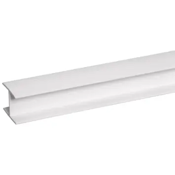 Tussenprofiel kunststof wit 21x25 mm lengte 260 cm