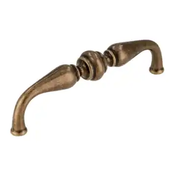 Handgreep Dian messing antiek 96mm
