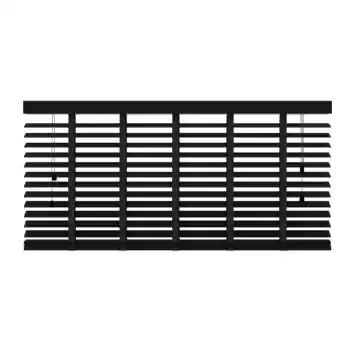 KARWEI houten jaloezie 50 mm matzwart (kleurnr. 947) 200x220 cm (bxh)