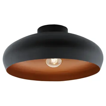 EGLO plafondlamp Mogano zwart/koper