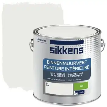Sikkens muurverf binnen mat wit 2,5 liter