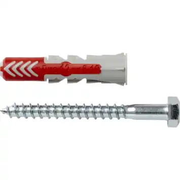 Fischer Universeelplug DuoPower 12x60mm met zeskantschroef 2 stuks