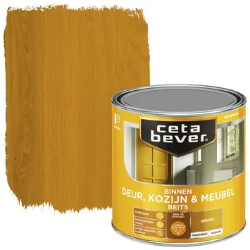 CetaBever Deur, Kozijn & Meubelbeits zijdeglans transparant grenen 250 ml