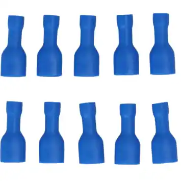 Carpoint Vlakstekkerhuls 1542 Blauw 6.3x0.8mm 10 Stuks