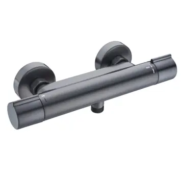 Atlantic thermostatische douchekraan Colin gun metal 15 cm