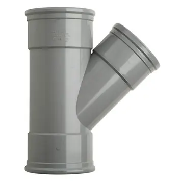 Martens PVC T-stuk 45° 3x manchet 125x110 mm