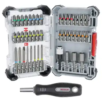 Bosch Professional 45-delige schroefbitset Extra Hard S2-staal
