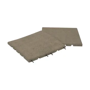 Rubber terrastegel zand 40 x 40 x 2,5 cm