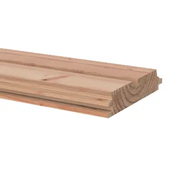 Rhombusprofiel Douglas hout geschaafd 180 x 13,5 x 2,7 cm