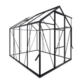 Royal Well Kate II kweekkas full option aluminium zwart 4,83 m²