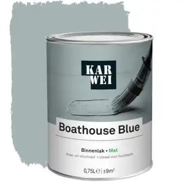 KARWEI binnenlak mat boathouse blue 750 ml