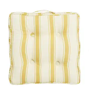 Matraskussen 45 x 45 x 7 cm oker wit