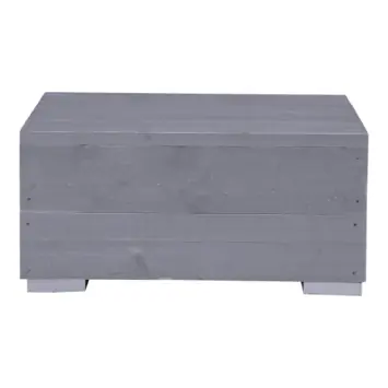 Salontafel Blijdeld grijs steigerhout 57 x 57 cm