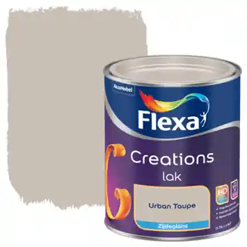 Flexa Creations binnenlak zijdeglans urban taupe 750 ml