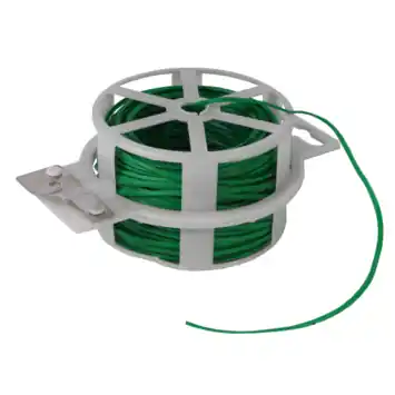 Talen tools bindband groen geplastificeerd metalen kern 50 m