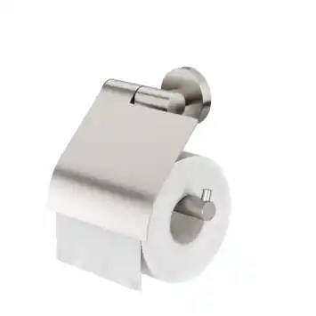 Tiger Boston toiletrolhouder met klep rvs