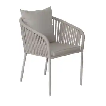 Wakefield tuinstoel Bowie beige metaal