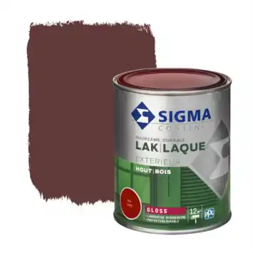 Sigma Exterieur buitenlak hoogglans RAL 3005 wijnrood 750 ml